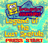 SpongeBob SquarePants - Legend of the Lost Spatula Title Screen